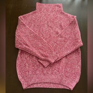 Wilfred Pink Cowl Neck Sweater with Chunky Knit